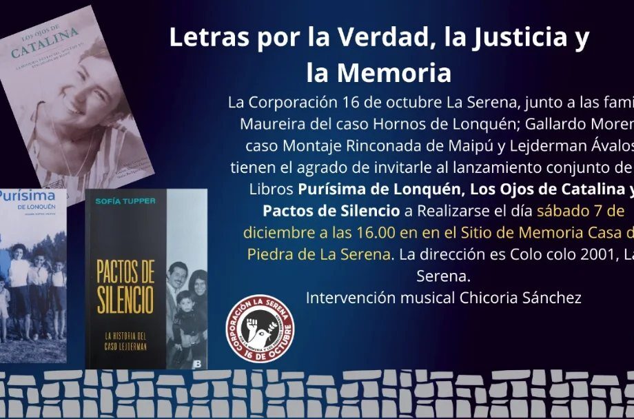 Letras por la verdad, la justicia y la Memoria