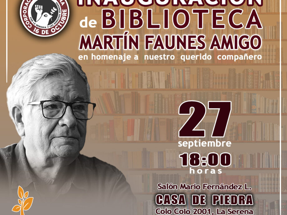 Inauguración biblioteca Martín Faunes Amigo