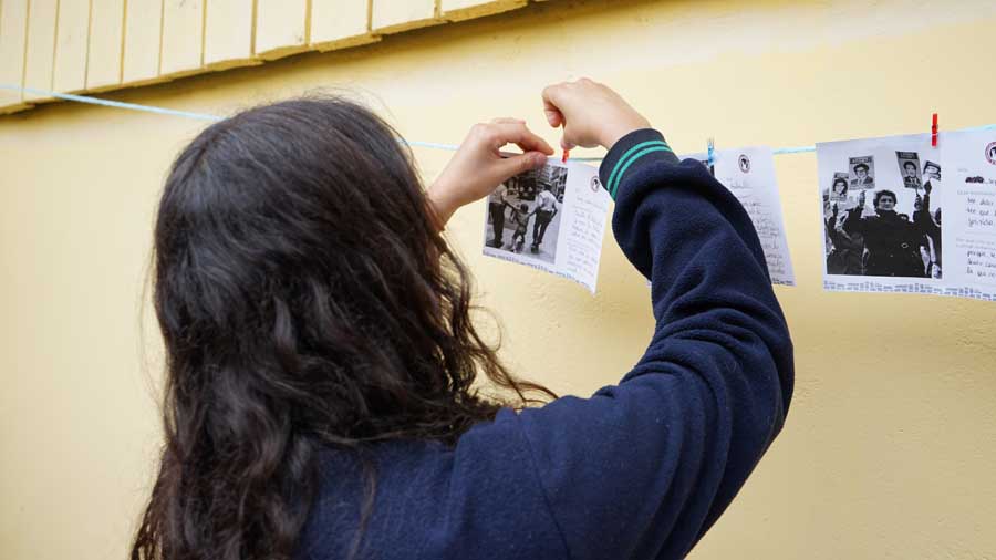 Visita de la comunidad Educativa Teresa Videla